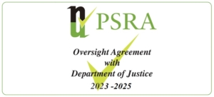 PSRA Oversight Agreement with Department of Justice 2023-2025 logo